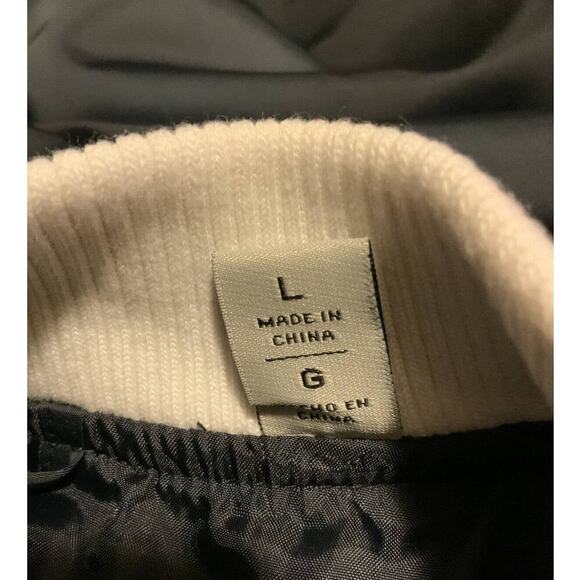 Levis Jacket Women's Size Large Colorblock Stripe Trim Bomber Long Sleeve Zipper - Picture 7 of 11